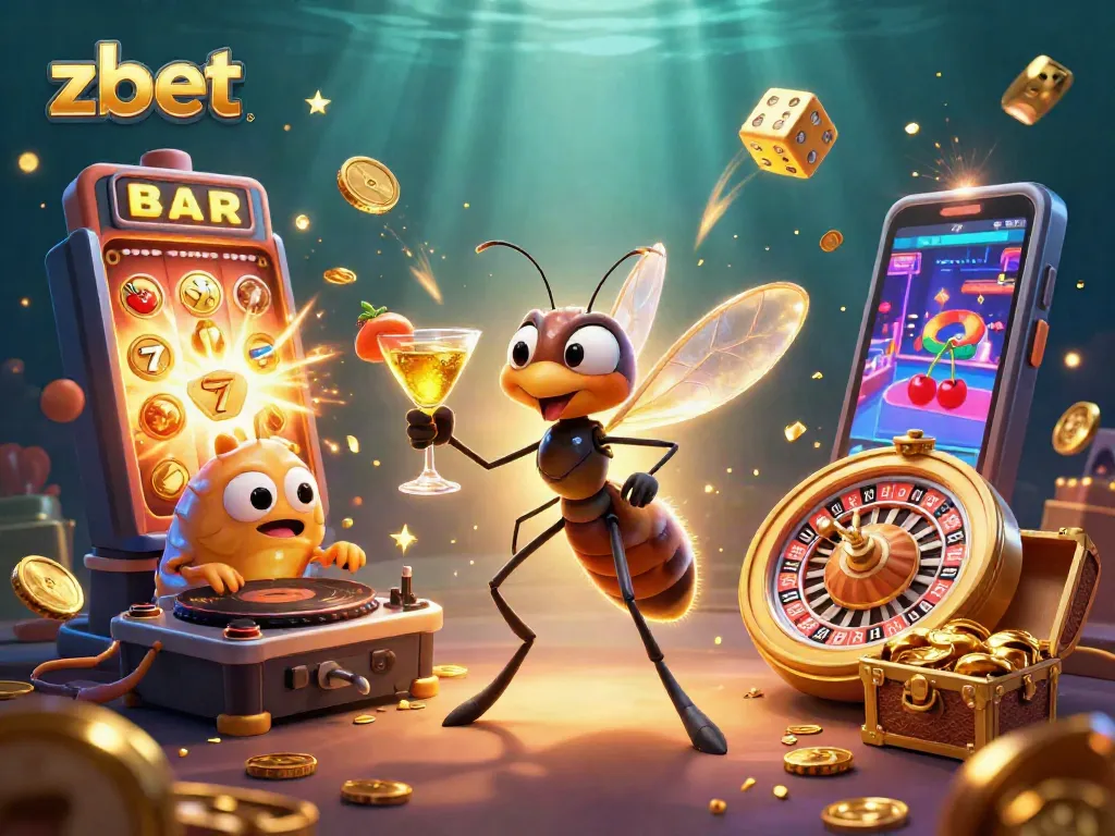 Experience the thrill of zbet with a vibrant 3D casino scene featuring unique characters and explosive game elements.