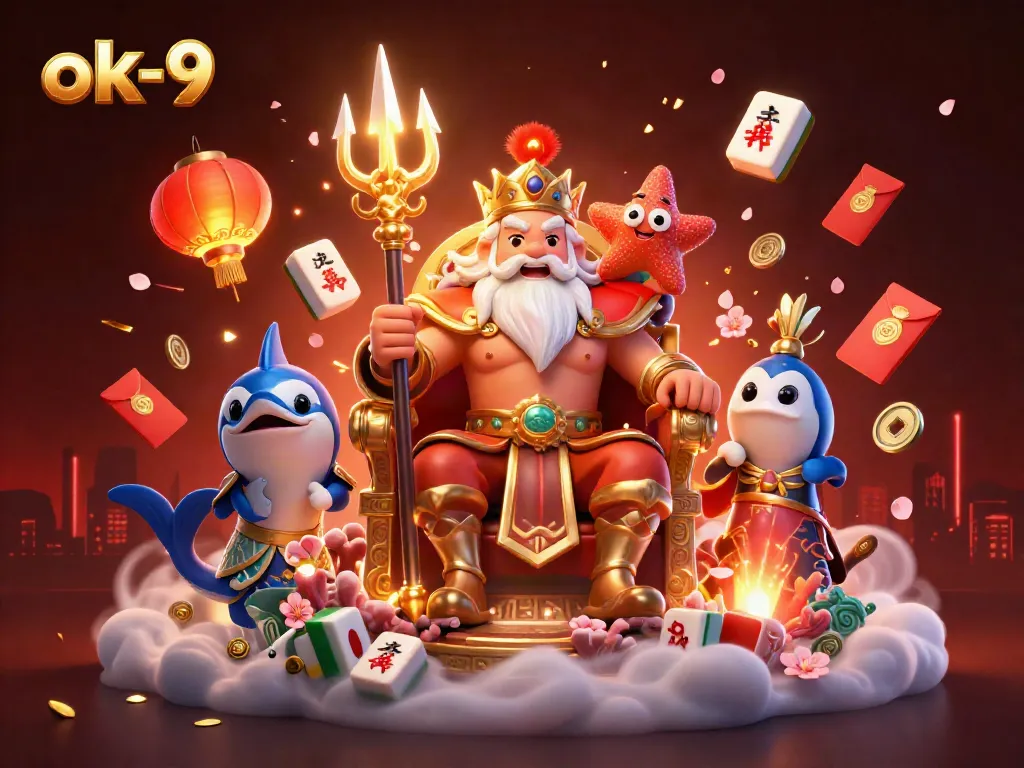 Engage in thrilling gameplay with ok-9 as the sea king Neptune brings luck and fun to your gaming adventure.